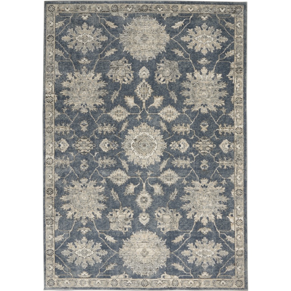 Nourison Quarry QUA06 Area Rug, Blue/Beige, 5'3" x 7'3" Nourison Quarry QUA06 Area Rug, Blue/Beige, 5'3" x 7'3"