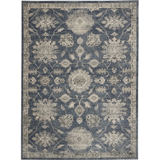 Nourison Quarry QUA06 Area Rug, Blue/Beige, 6'7" x 9'6"