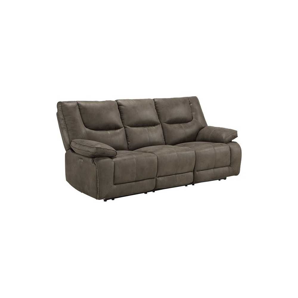ACME Harumi Sofa (Power Motion), Gray Leather-Aire