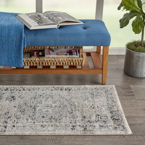 Nourison Quarry QUA07 Area Rug, Beige/Grey, 2'2" x 3'9"