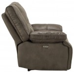 ACME Harumi Sofa (Power Motion), Gray Leather-Aire