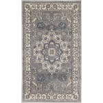 Nourison Quarry QUA07 Area Rug, Grey/Ivory, 2'2" x 3'9"