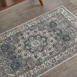 Nourison Quarry QUA07 Area Rug, Grey/Ivory, 2'2" x 3'9"