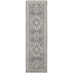 Nourison Quarry QUA07 Runner Rug, Grey/Ivory, 2'2" x 7'6"