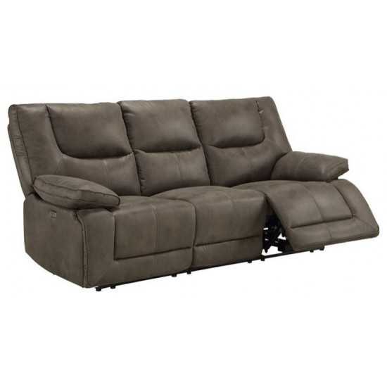 ACME Harumi Sofa (Power Motion), Gray Leather-Aire