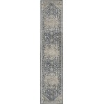 Nourison Quarry QUA08 Runner Rug, Ivory/Blue, 2'2" x 10'