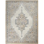 Nourison Quarry QUA09 Area Rug, Grey/Light Blue, 10' x 14'