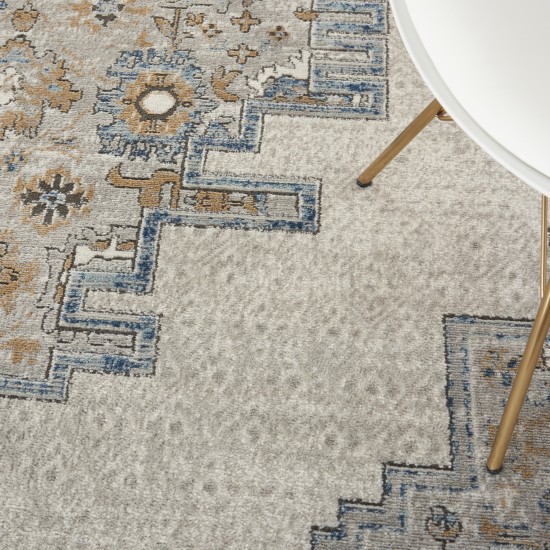 Nourison Quarry QUA09 Area Rug, Grey/Light Blue, 10' x 14'