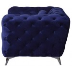 ACME Atronia Loveseat, Blue Fabric