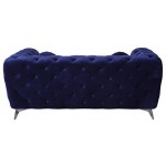 ACME Atronia Loveseat, Blue Fabric