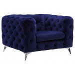 ACME Atronia Chair, Blue Fabric