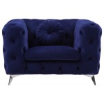 ACME Atronia Chair, Blue Fabric