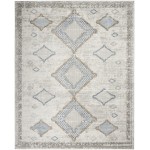 Nourison Quarry QUA14 Area Rug, Ivory/Grey/Blue, 7'10" x 9'10"