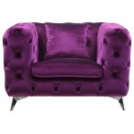 ACME Atronia Chair, Purple Fabric