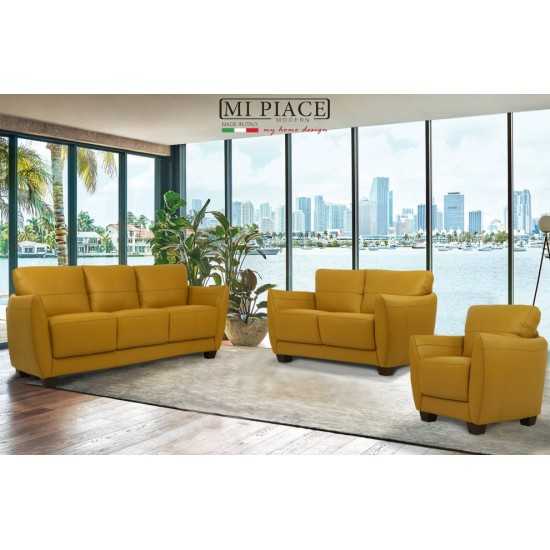 ACME Valeria Loveseat, Mustard Leather