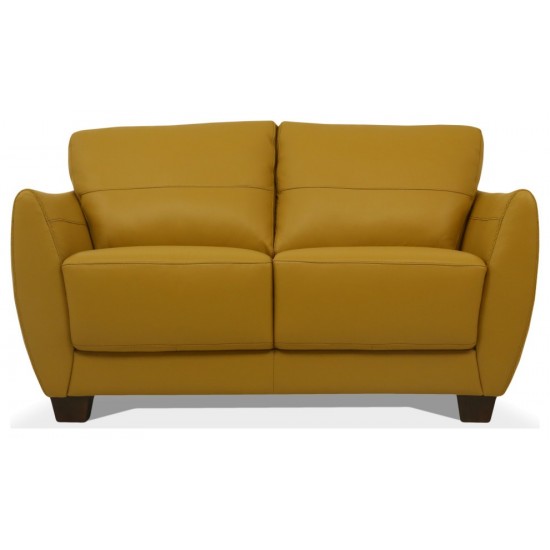 ACME Valeria Loveseat, Mustard Leather