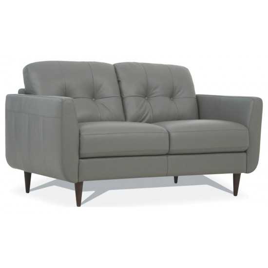 ACME Radwan Loveseat, Pesto Green Leather