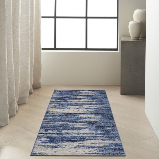 Calvin Klein River Flow RFV01 Runner Rug, Blue/Grey, 2'3" x 7'3"