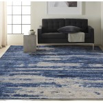 Calvin Klein River Flow RFV01 Area Rug, Blue/Grey, 7'10" x 9'10"