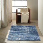 Calvin Klein River Flow RFV02 Area Rug, Teal/Ivory/Blue, 3'2" x 5'
