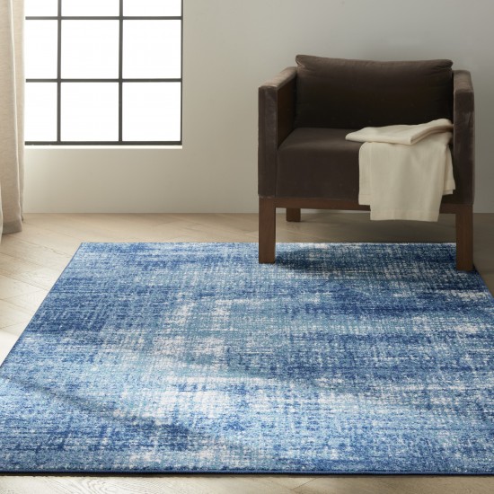 Calvin Klein River Flow RFV02 Area Rug, Teal/Ivory/Blue, 5'3" x 7'3"