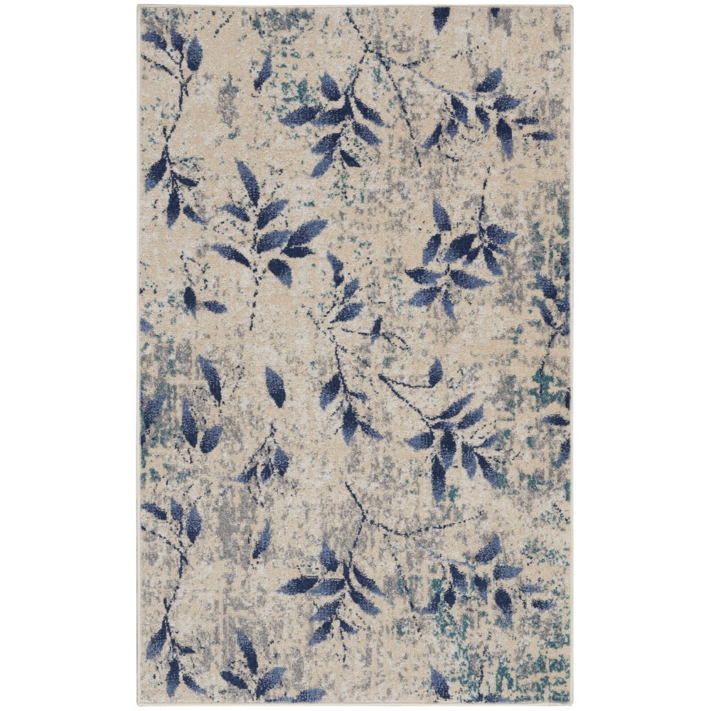 Calvin Klein River Flow RFV03 Area Rug, Beige/Navy, 3'2" x 5' Calvin Klein River Flow RFV03 Area Rug, Beige/Navy, 3'2" x 5'