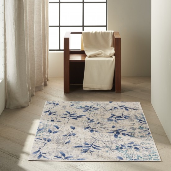 Calvin Klein River Flow RFV03 Area Rug, Beige/Navy, 3'2" x 5'