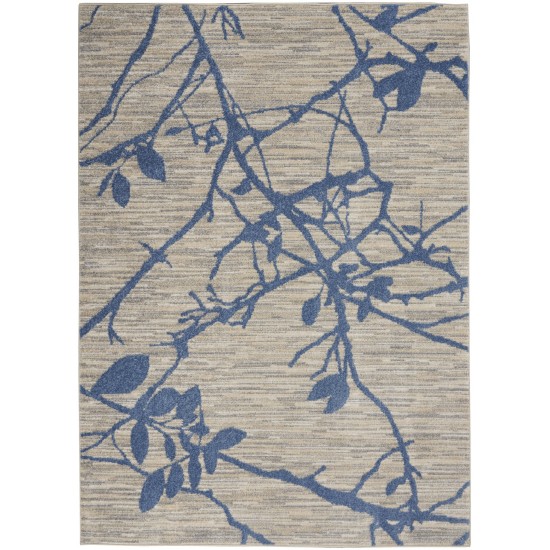 Calvin Klein River Flow RFV03 Area Rug, Beige/Navy, 5'3" x 7'3"