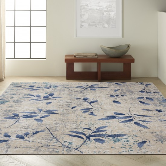 Calvin Klein River Flow RFV03 Area Rug, Beige/Navy, 7'10" x 9'10"