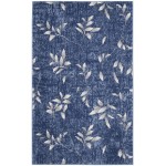 Calvin Klein River Flow RFV03 Area Rug, Navy/Ivory, 3'2" x 5'