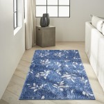 Calvin Klein River Flow RFV03 Area Rug, Navy/Ivory, 3'2" x 5'