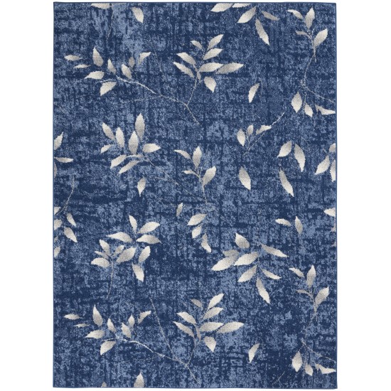 Calvin Klein River Flow RFV03 Area Rug, Navy/Ivory, 5'3" x 7'3"