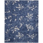 Calvin Klein River Flow RFV03 Area Rug, Navy/Ivory, 7'10" x 9'10"