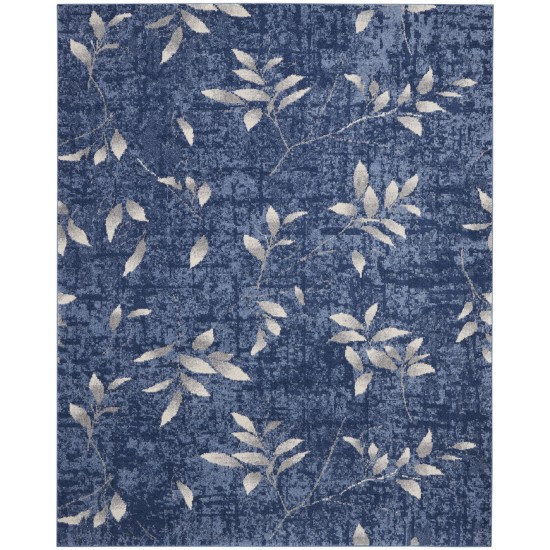 Calvin Klein River Flow RFV03 Area Rug, Navy/Ivory, 7'10" x 9'10"