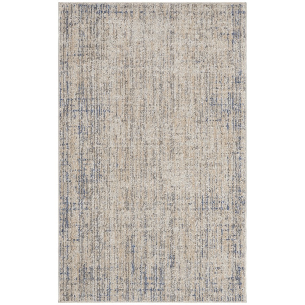 Calvin Klein River Flow RFV04 Area Rug, Beige/Grey, 3'2" x 5'