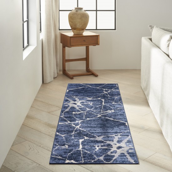 Calvin Klein River Flow RFV05 Runner Rug, Blue, 2'3" x 7'3"