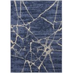 Calvin Klein River Flow RFV05 Area Rug, Blue, 5'3" x 7'3"