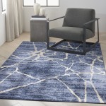 Calvin Klein River Flow RFV05 Area Rug, Blue, 5'3" x 7'3"