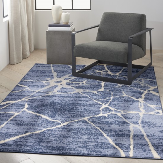 Calvin Klein River Flow RFV05 Area Rug, Blue, 7'10" x 9'10"