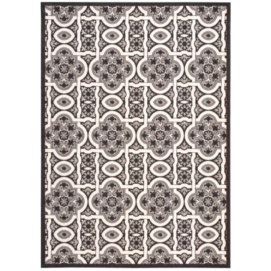 Nourison Home & Garden RIO Area Rug, Black, 5'3" x 7'5"