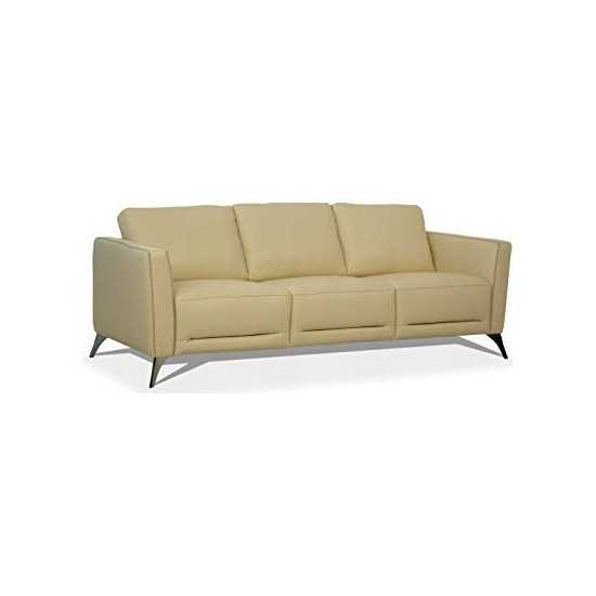 ACME Malaga Sofa, Cream Leather