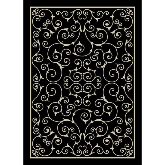 Nourison Home & Garden RS019 Area Rug, Black, 10' x 13'