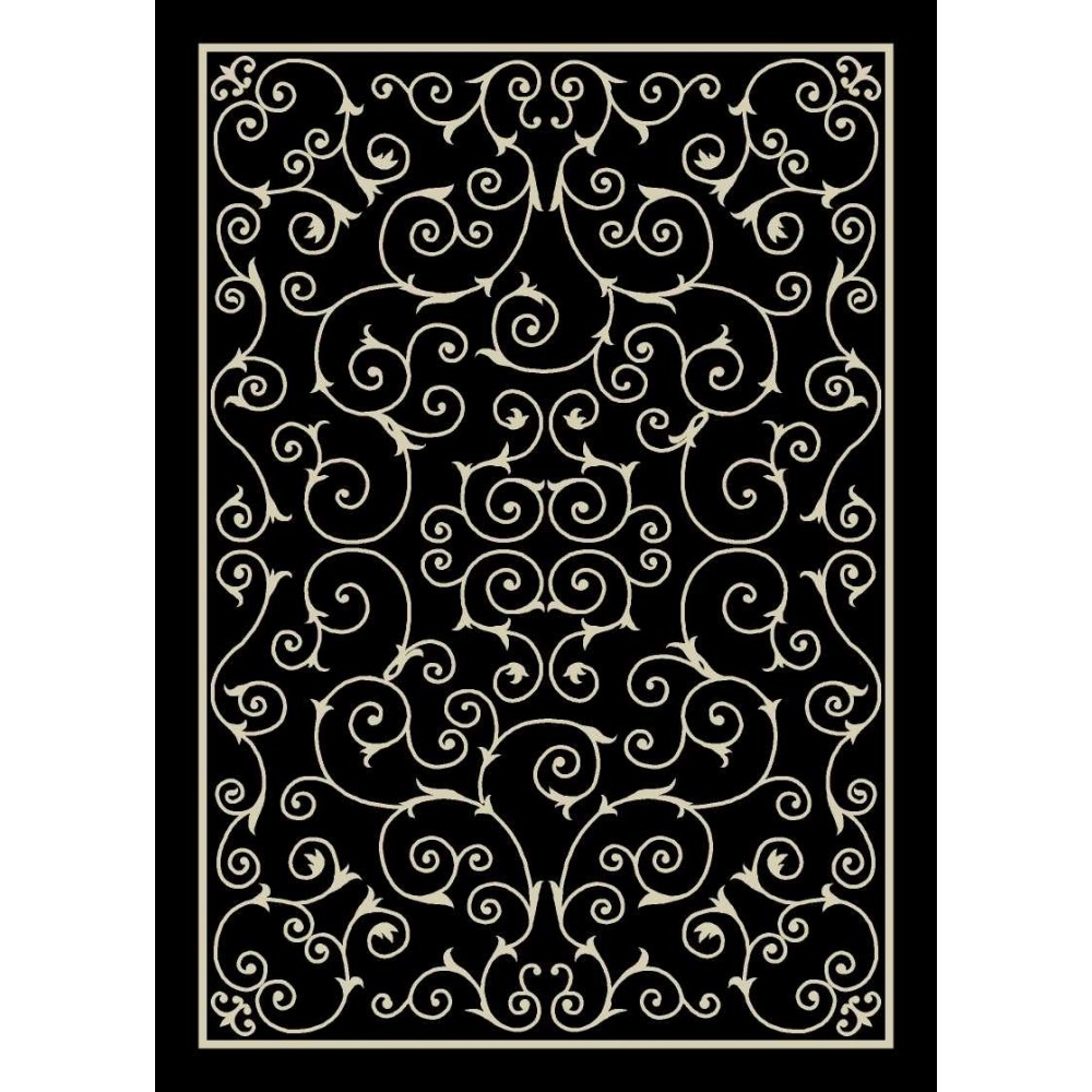 Nourison Home & Garden RS019 Area Rug, Black, 10' x 13'