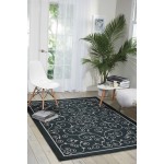 Nourison Home & Garden RS019 Area Rug, Black, 10' x 13'