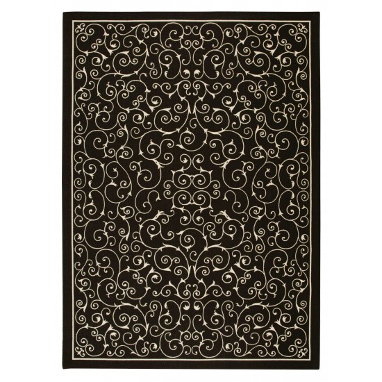 Nourison Home & Garden RS019 Area Rug, Black, 7'9" x 10'10"