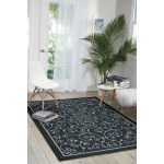 Nourison Home & Garden RS019 Area Rug, Black, 7'9" x 10'10"