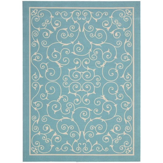 Nourison Home & Garden RS019 Area Rug, Light Blue, 4'3" x 6'3"