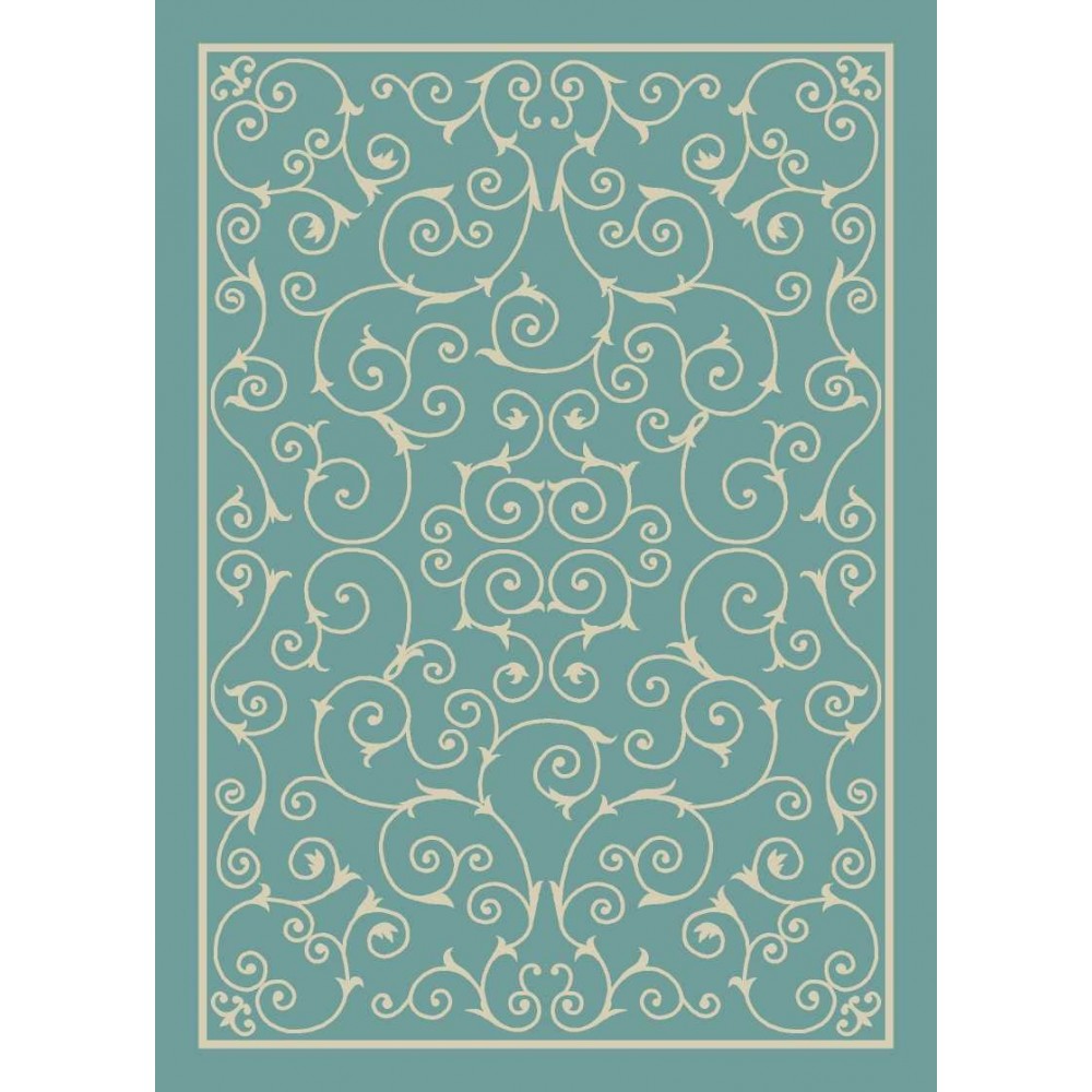 Nourison Home & Garden RS019 Area Rug, Light Blue, 5'3" x 7'5"