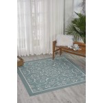 Nourison Home & Garden RS019 Area Rug, Light Blue, 7'9" x 10'10"