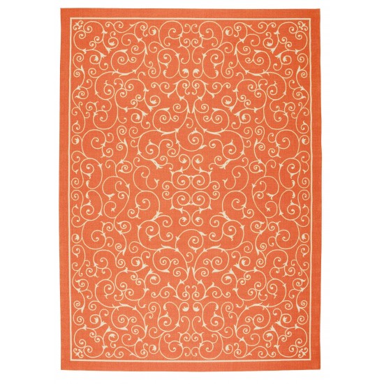 Nourison Home & Garden RS019 Area Rug, Orange, 10' x 13'